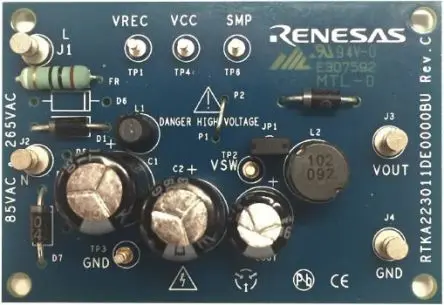Produktfoto 1 von Renesas Electronics Evaluierungsplatine, RAA223011 Evaluationsboard Buck Schaltregler, für RAA2230114GP3#NA0
