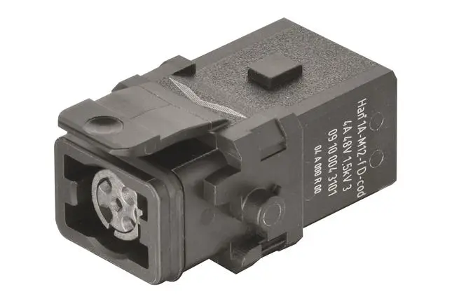 Produktfoto 1 von HARTING Han 1A Industrie-Steckverbinder Kontakteinsatz, 4-polig 4A Buchse, Einsätze