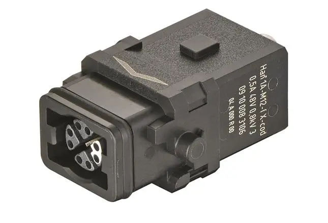 Produktfoto 1 von HARTING Han 1A Industrie-Steckverbinder Kontakteinsatz, 8-polig 500mA Buchse, Einsätze