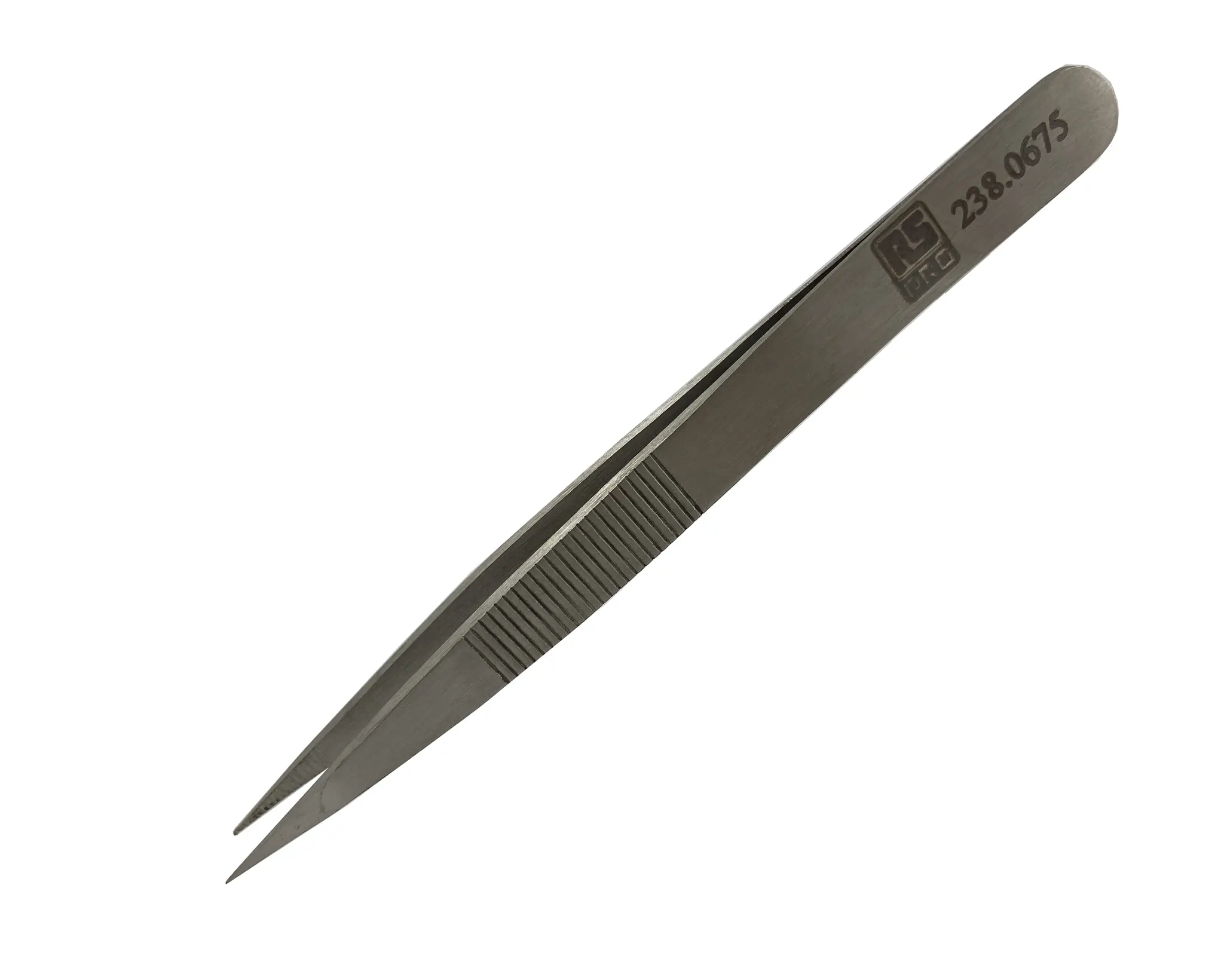Produktfoto 1 von RS PRO 00DSA Austenitstahl Pinzette, 120 mm, Spitze Breit, Stark Antimagnetisch