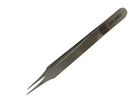 Produktfoto 1 von RS PRO Austenitstahl Pinzette, 120mm, Spitze Spitz, Gerade Antimagnetisch 1-teilig