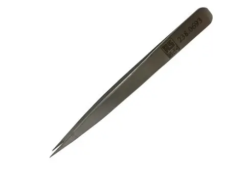 Produktfoto 1 von RS PRO Austenitstahl Pinzette, 110mm, Spitze Fein Antimagnetisch 1-teilig