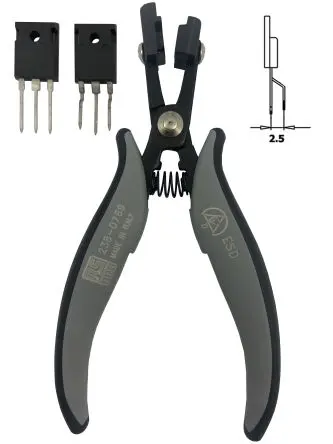 Produktfoto 1 von RS PRO Formzange Seitenschneider Schneidkraft → 1.3 mm 158mm ESD-Sicherheit