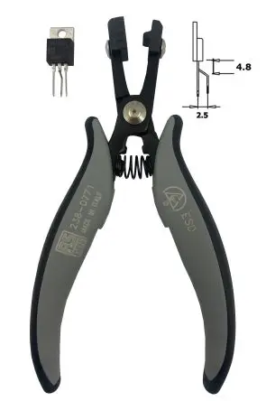 Produktfoto 1 von RS PRO Formzange Seitenschneider Schneidkraft → 1.3 mm 158mm ESD-Sicherheit