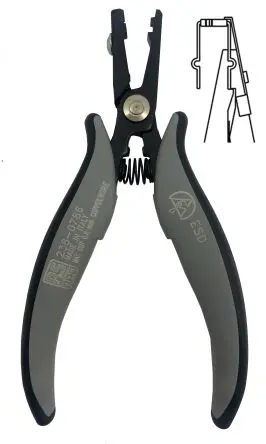 Produktfoto 1 von RS PRO Formzange Geriffelt Schneidkraft → 0.8 mm 150mm ESD-Sicherheit