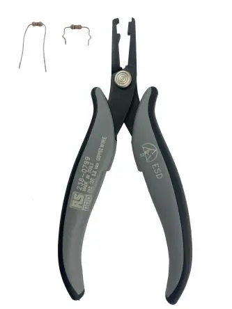 Produktfoto 1 von RS PRO Formzange Geriffelt Schneidkraft → 0.8 mm 150mm ESD-Sicherheit
