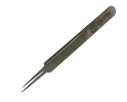 Produktfoto 1 von RS PRO Austenitstahl Pinzette, 110mm, Spitze Gerade Antimagnetisch 1-teilig