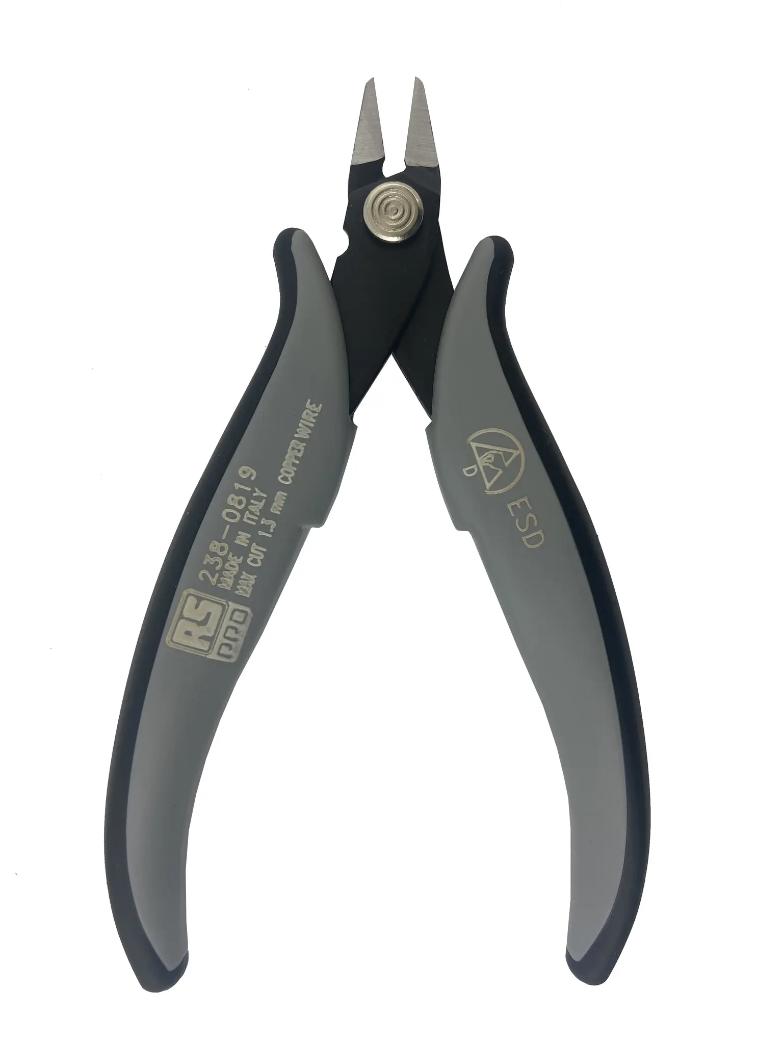 Produktfoto 1 von RS PRO ESD-Sicherheit Glatt Höhensicher 138 mm / Backen 20mm, Schneidleistung 1.3 mm