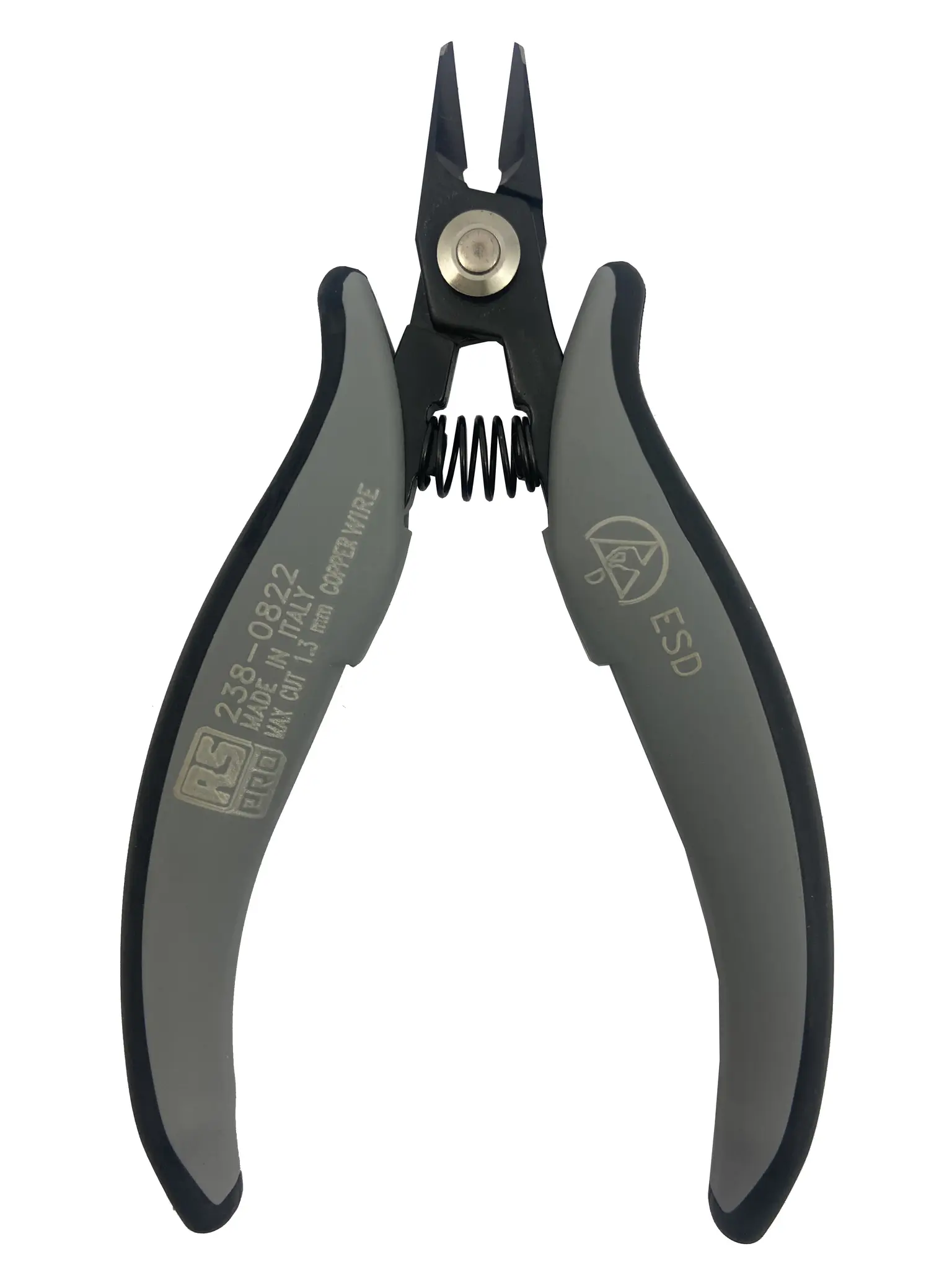 Produktfoto 1 von RS PRO ESD-Sicherheit Glatt Höhensicher 138 mm / Backen 12mm, Schneidleistung 1.3 mm