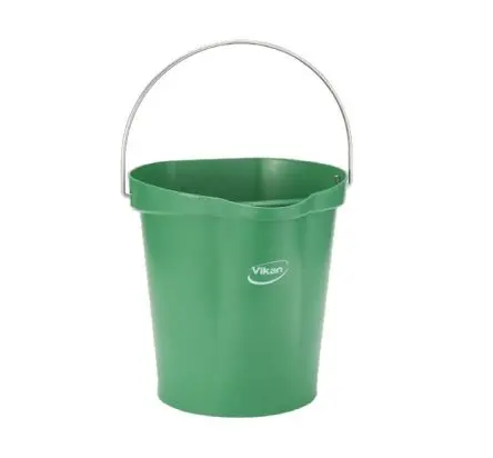 Produktfoto 1 von Vikan Polypropylen Eimer mit Henkel Grün 12L