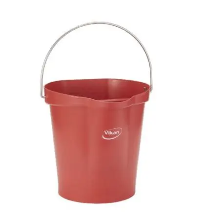 Produktfoto 1 von Vikan Polypropylen Eimer mit Henkel Rot 12L
