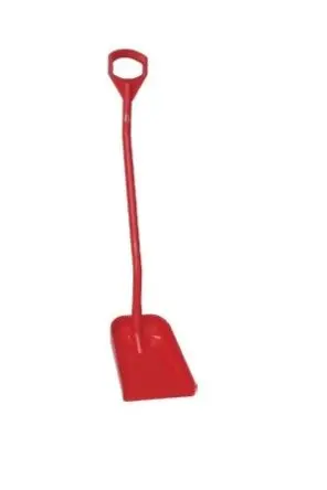 Produktfoto 1 von Vikan 340 mm Rechteckige Schaufel Für Lebensmittelverarbeitung geeignet, Grifflänge: 1280 mm Rot