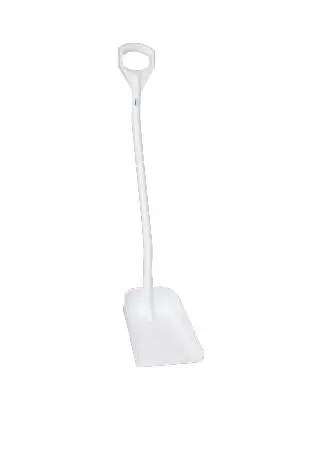 Produktfoto 1 von Vikan 340 mm Rechteckige Schaufel Für Lebensmittelverarbeitung geeignet, Grifflänge: 1280 mm Weiß