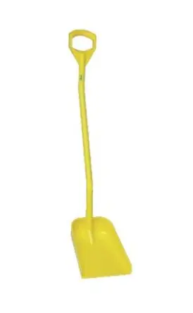 Produktfoto 1 von Vikan 340 mm Rechteckige Schaufel Für Lebensmittelverarbeitung geeignet, Grifflänge: 1280 mm Gelb