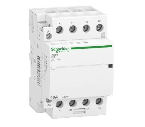Produktfoto 1 von Schneider Electric Acti 9 Schütz, 4-polig / 40 A 240 V 2.1 W 4 Öffner Sicherheit