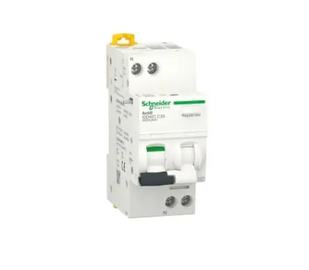 Produktfoto 1 von Schneider Electric Acti9 iDD40T FI/LS-Schalter (RCBO) 20A, 1-polig Typ C, Empfindlichkeit 30 mA