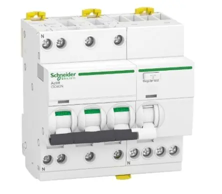 Produktfoto 1 von Schneider Electric Acti9 iDD40N FI/LS-Schalter (RCBO) 20A, 3-polig Typ C, Empfindlichkeit 30 mA