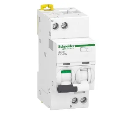 Produktfoto 1 von Schneider Electric Acti9 iDD40K FI/LS-Schalter (RCBO) 25A, 1-polig Typ C, Empfindlichkeit 300 mA