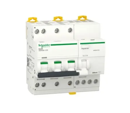 Produktfoto 1 von Schneider Electric Acti9 iDD40K FI/LS-Schalter (RCBO) 25A, 3-polig Typ C, Empfindlichkeit 300 mA