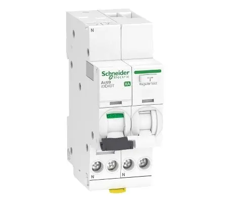 Produktfoto 1 von Schneider Electric Acti9 FI/LS-Schalter (RCBO) 16 A, 1-polig Typ C, Empfindlichkeit 30 mA