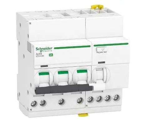 Produktfoto 1 von Schneider Electric Acti9 FI/LS-Schalter (RCBO) 16 A, 3-polig Typ C, Empfindlichkeit 300 mA