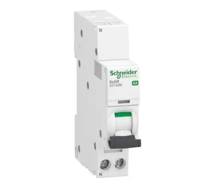 Produktfoto 1 von Schneider Electric Acti9 iDT40K XA Miniaturüberlastschalter Typ C, Pol 1-polig 6A 230V ac, Abschaltvermögen 4500 A Acti9
