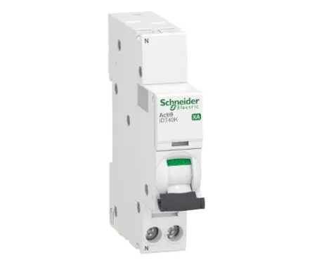 Produktfoto 1 von Schneider Electric Acti9 iDT40K XA Miniaturüberlastschalter Typ C, Pol 1-polig 20A 230V ac, Abschaltvermögen 4500 A