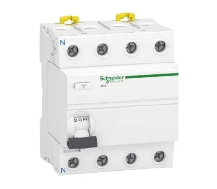 Produktfoto 1 von Schneider Electric Acti9 iIDK FI-Schutzschalter, 4-polig, 40A, 30 mA Typ AC Acti9 EN/IEC 61008-1