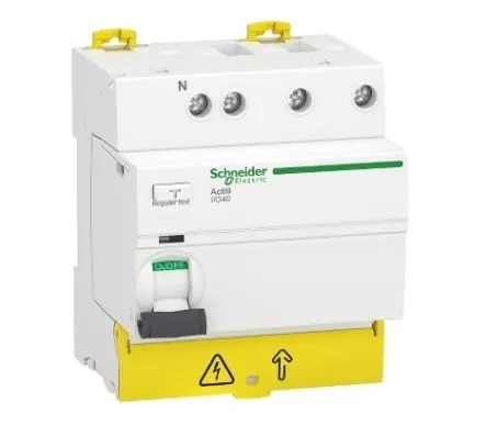 Produktfoto 1 von Schneider Electric Acti9 iIG40 FI-Schutzschalter, 3+N-polig, 40A, 30 mA Typ AC Acti9 EN/IEC 61008-2-1