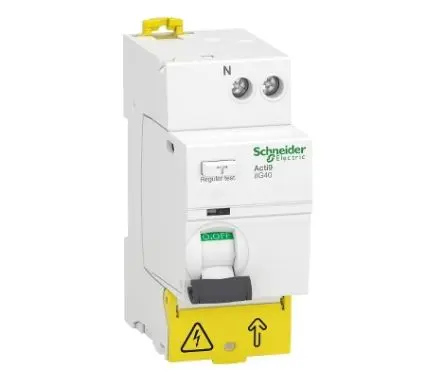 Produktfoto 1 von Schneider Electric Acti9 iIG40 FI-Schutzschalter, 1-polig, 63A, 300 mA Typ AC Acti9 EN/IEC 61008-2-1