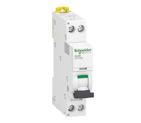 Produktfoto 1 von Schneider Electric Acti9 iDT40N Miniaturüberlastschalter Typ D, Pol 1-polig 32 A 230 V ac, Abschaltvermögen 6000 A Acti9