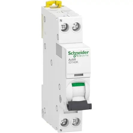 Produktfoto 1 von Schneider Electric Acti9 iDT40K Miniaturüberlastschalter Typ C, Pol 1-polig 2A 230V ac, Abschaltvermögen 4500 A Acti9