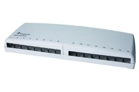 Produktfoto 1 von Telegärtner Telegartner Data Serie RJ-Rangierfeld 16 Anschl., 110 mm, Weiß
