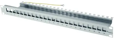 Produktfoto 1 von Telegärtner Telegartner Data Serie RJ-Rangierfeld 24 Anschl. RJ45 Abgeschirmt, 1 U, Grau