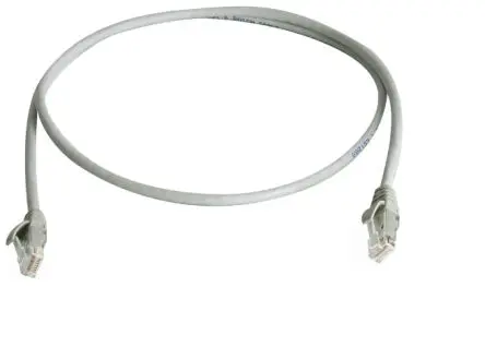 Produktfoto 1 von Telegärtner Cat6 Kat. 6 Ethernet-Kabel, 1 m, Grau, A RJ45 Stecker, B RJ45 Stecker Ungeschirmt, Raucharm halogenfrei
