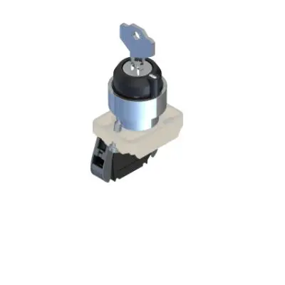 Produktfoto 1 von RS PRO GCX Wahlschalter 2-Stufen Schlüssel 22.5 mm IP20, IP65, 1 Schließer