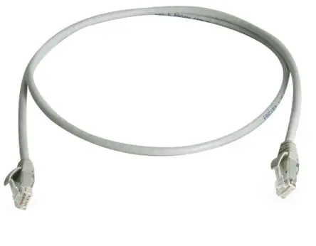 Produktfoto 1 von Telegärtner Cat6 Kat. 6 Ethernet-Kabel, 5 m, Grau, A RJ45 Stecker, B RJ45 Stecker Ungeschirmt, Raucharm halogenfrei