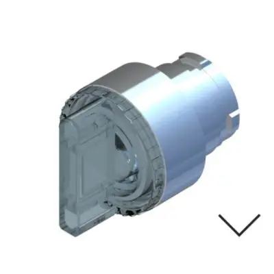 Produktfoto 1 von RS PRO Wählschalterkopf Beleuchtet Klar 2-Positionen 22.5mm Kurzer Hebel Dauerschaltung