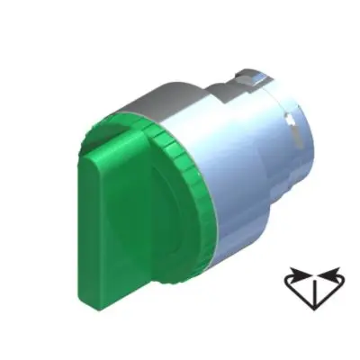 Produktfoto 1 von RS PRO Wählschalterkopf Beleuchtet 3-Positionen 22.5 mm Federrückstellung