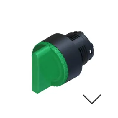 Produktfoto 1 von RS PRO Wählschalterkopf Beleuchtet Grün 2-Positionen 22.5mm Dauerschaltung