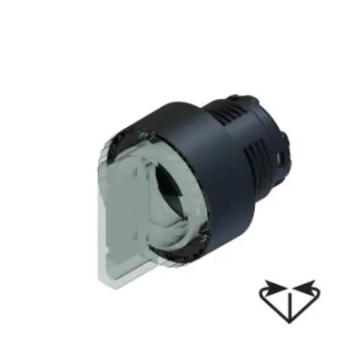 Produktfoto 1 von RS PRO Schlüsselschalterkopf 22.5 mm 3 Positionen Federrückstellung IP65