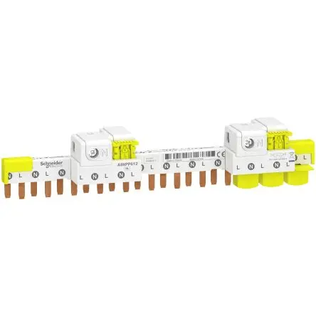 Produktfoto 1 von Schneider Electric, Acti9 iDT40 Reihe Stromschiene, 1 -phasig 63A, 9 mm Raster, Acti9 Reihe