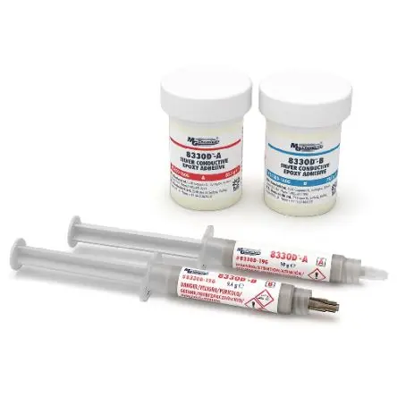 Produktfoto 1 von MG Chemicals Silver Conductive Sekundenkleber, Spritze Typ Epoxidklebstoff, für Kaltlöten, leitfähige Verbindungen,