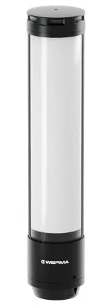 Produktfoto 1 von Werma eSIGN LED Signalturm Sirene 15-stufig Linse Mehrfarbig 24V Mehrere Rohr, Basis 372 mm Multifunktion