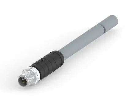 Produktfoto 1 von TE Connectivity M12 L-Code, 5-polig Sensor-Betätigungselementkabel, M12, Gerade Stecker / Nicht abgeschlossen, Länge 500