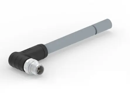 Produktfoto 1 von TE Connectivity M12 L-Code, 5-polig Sensor-Betätigungselementkabel, M12, Rechtwinklig Stecker / Nicht abgeschlossen