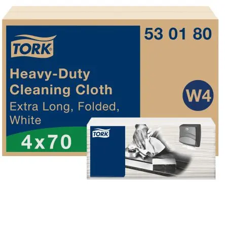 Produktfoto 1 von Tork Tork Lappen für Industrielle Reinigung Vliesstoff Rahmenklemme Trocken 70 pro Paket Stk. Weiß, 61.5 x 35.5