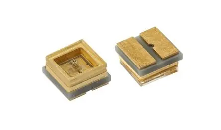 Produktfoto 1 von Vishay Oberfläche Standard Power UV LED 1-fach Aluminiumgalliumnitrid UVC-LED UV C 280 nm / 13.5 mW 120 °