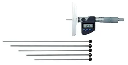 Mitutoyo Tiefenmessgerät Mikrometer Metrisch, 150 mm / ±0.003 mm 540 g, 0.001 mm