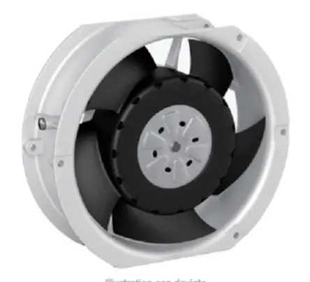 Produktfoto 1 von ebm-papst AxiForce 80 Axiallüfter, Kugel, 48V dc / 98 W 2.05 A, 650 m³/h 172 mm 150mm 51 mm